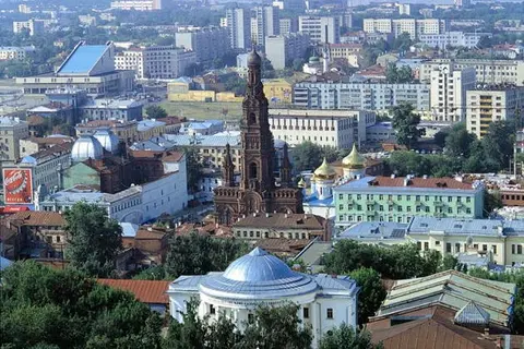 Старинные улицы Казани — Кремлёвская и Баумана
